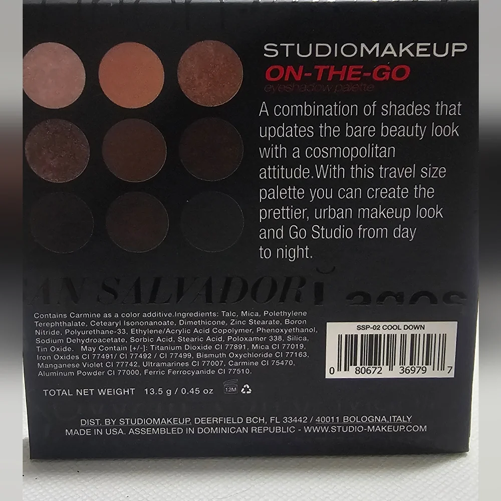On-The-Go Studio Makeup‎ Eyeshadow Palette - Cool Down New